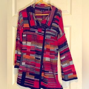 NIC+ZOE Women’s Multicolor Long Sleeve Cardigan Sweater Size Small